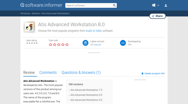 atis-advanced-workstation.software.informer.com