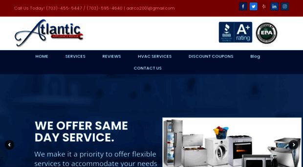 atlanticappliancerepair.com