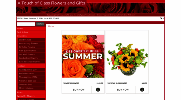 atouchofclassflowersandgifts.com