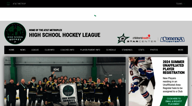 atthighschoolhockeyleague.com