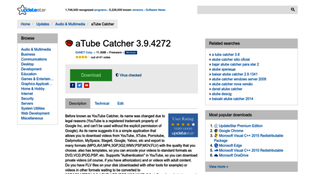 atube-catcher.updatestar.com