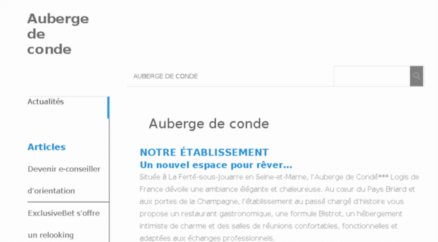 auberge-de-conde.com