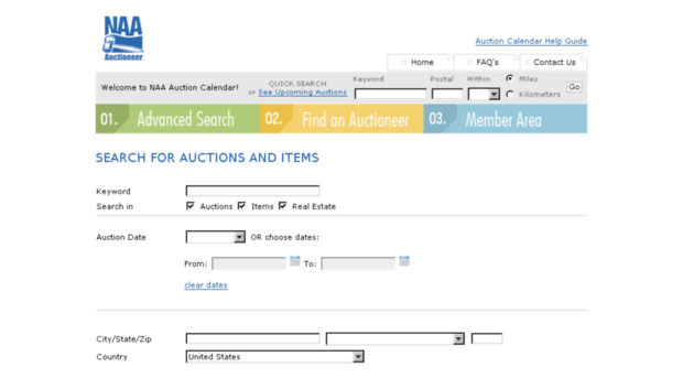 auctioncalendar.auctioneers.org