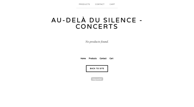 audeladusilence.bigcartel.com