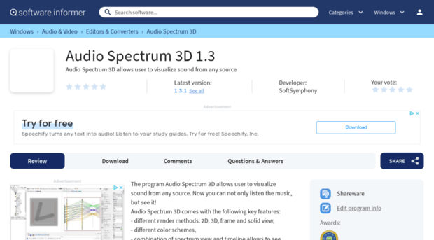 audio-spectrum-3d.software.informer.com