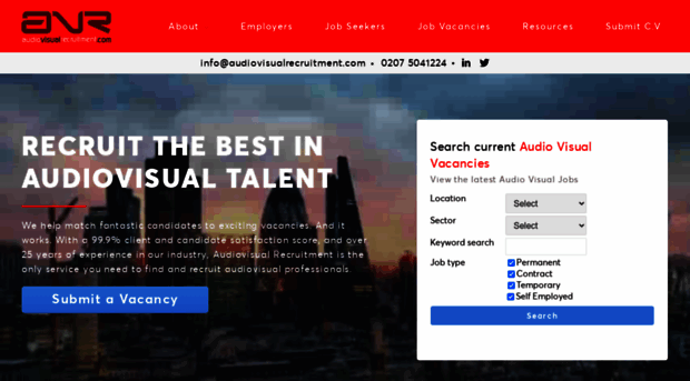 audiovisualrecruitment.com