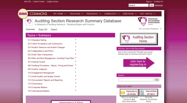 auditingresearchsummaries.org