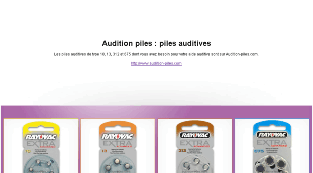 audition-piles.com