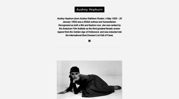 audreyhepburn.org