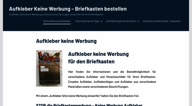 aufkleber-keine-werbung.de