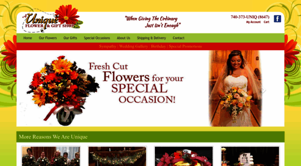 auniqueflowershop.com