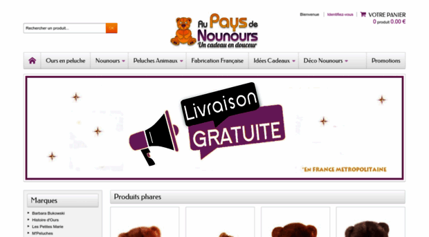 aupaysdenounours.com