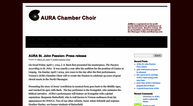 aurachamberchoir.com