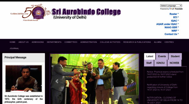 aurobindo.du.ac.in