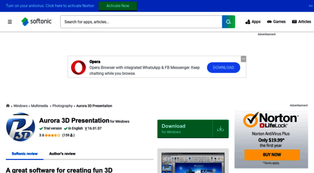 aurora-3d-presentation.en.softonic.com