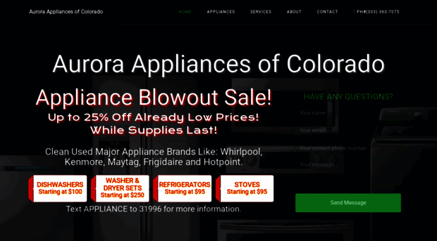 auroraappliancescolorado.com