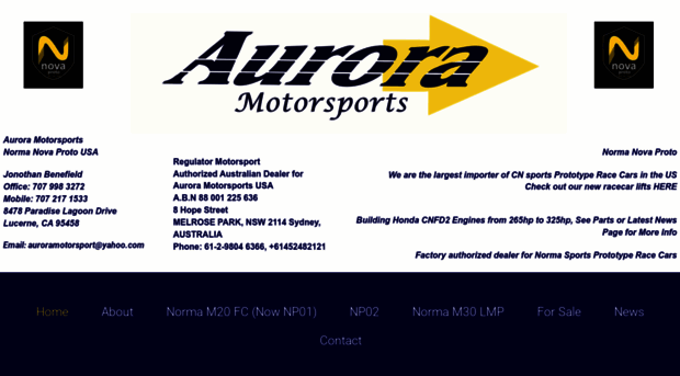 auroramotorsports.com