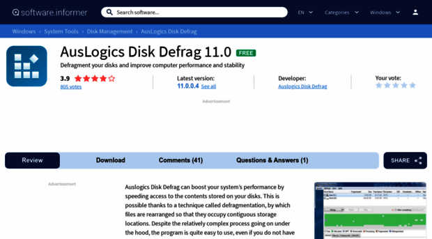 auslogics-disk-defrag.software.informer.com