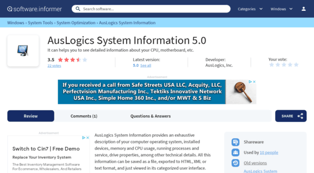 auslogics-system-information.software.informer.com