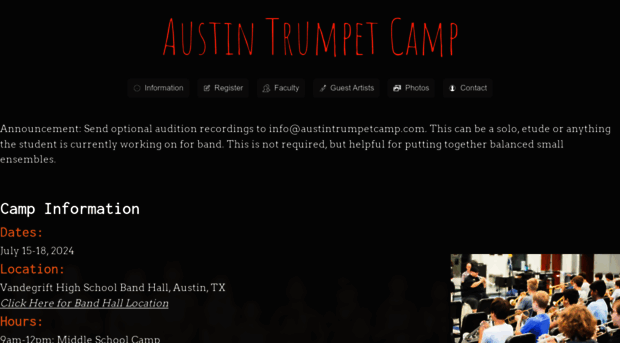 austintrumpetcamp.com