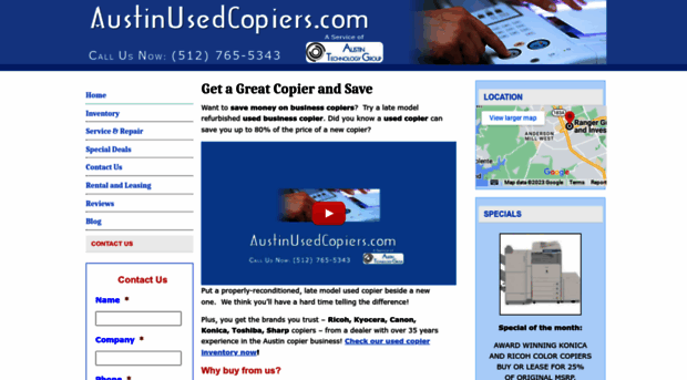 austinusedcopiers.com