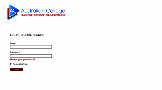 australiancollege.elearninglogin.com