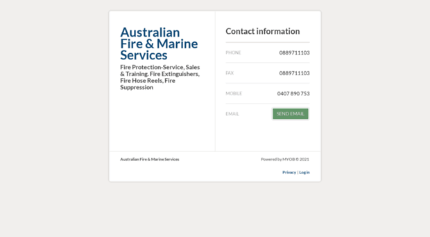 australianfiremarineservices.myob.net