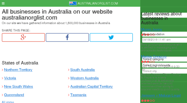 australianorglist.com