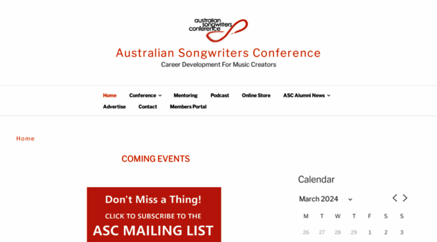 australiansongwritersconference.com