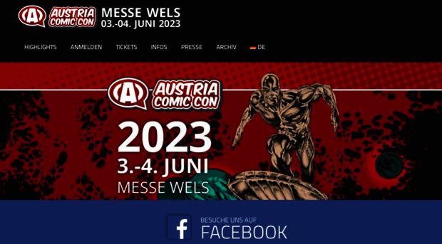 austriacomiccon.com