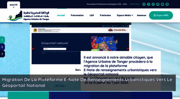 aut.gov.ma - Accueil - Agence Urbaine de Ta... - Aut