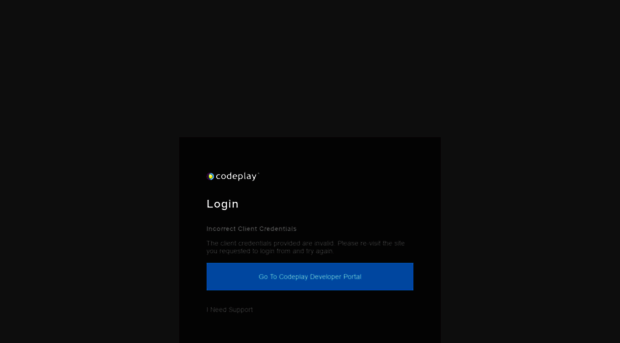auth.codeplay.com