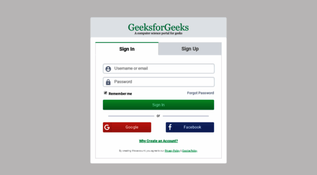 auth.geeksforgeeks.org