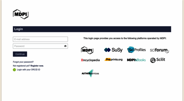 auth.mdpi.com - MDPI login - Auth MDPI