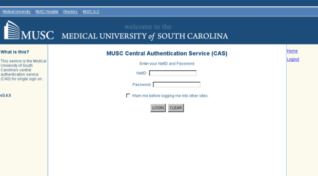 authcas.musc.edu