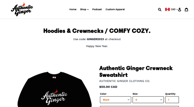 authenticgingerclothing.com