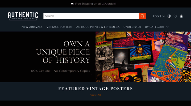 authenticvintageposters.com