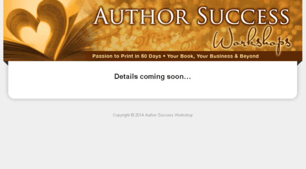 authorsuccessworkshops.com