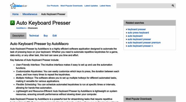 auto-keyboard-presser.updatestar.com