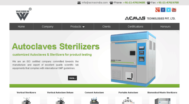 autoclaves-sterilizers.acmasindia.com