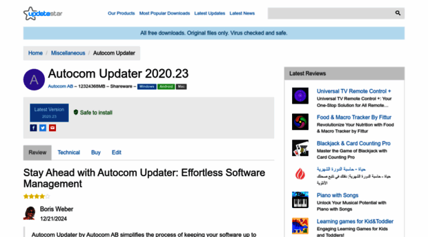 autocom-updater.updatestar.com