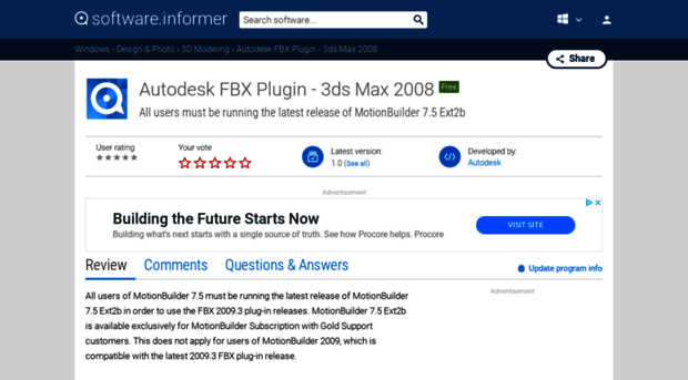 autodesk-fbx-plugin-3ds-max-2008.software.informer.com