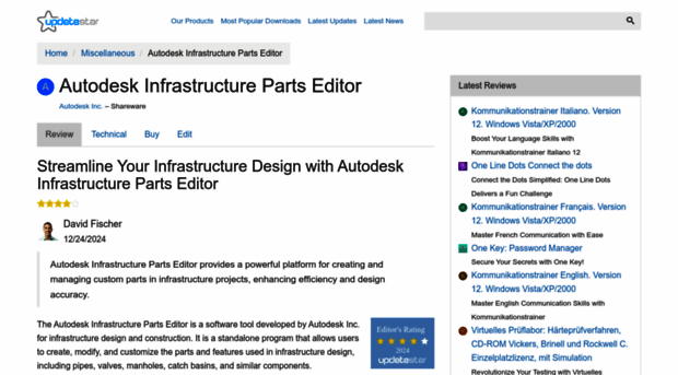 autodesk-infrastructure-parts-editor.updatestar.com