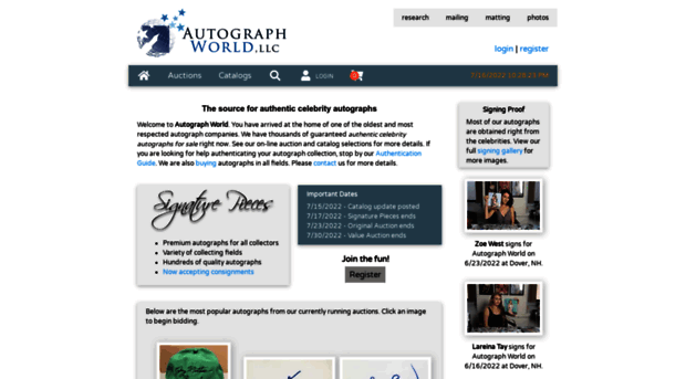 autographworld.com