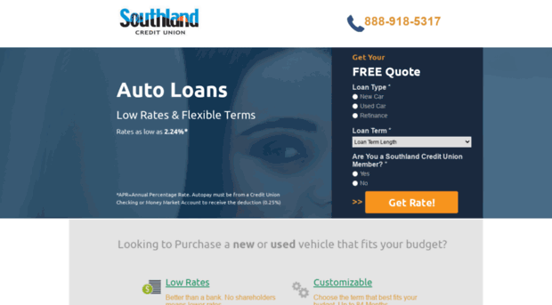 autoloans.southlandcu.org
