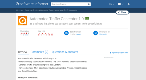 automated-traffic-generator.software.informer.com