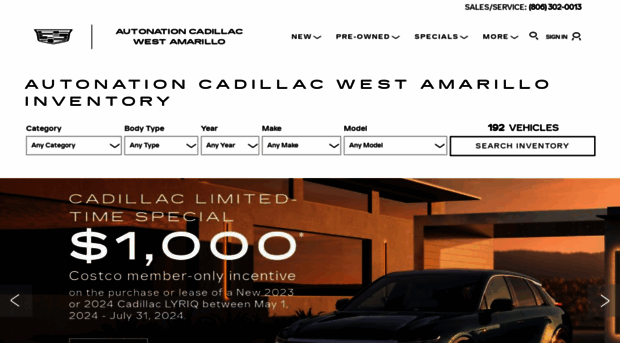 autonationcadillacwestamarillo.com