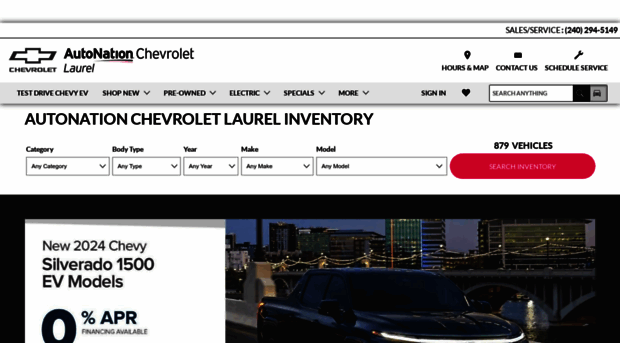 autonationchevroletlaurel.com