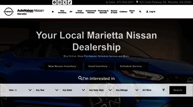 autonationnissanmarietta.com