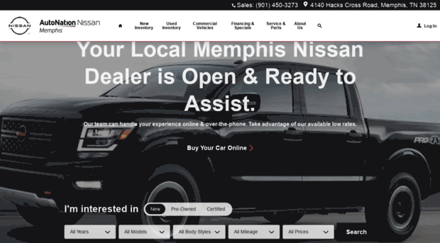 autonationnissanmemphis.com